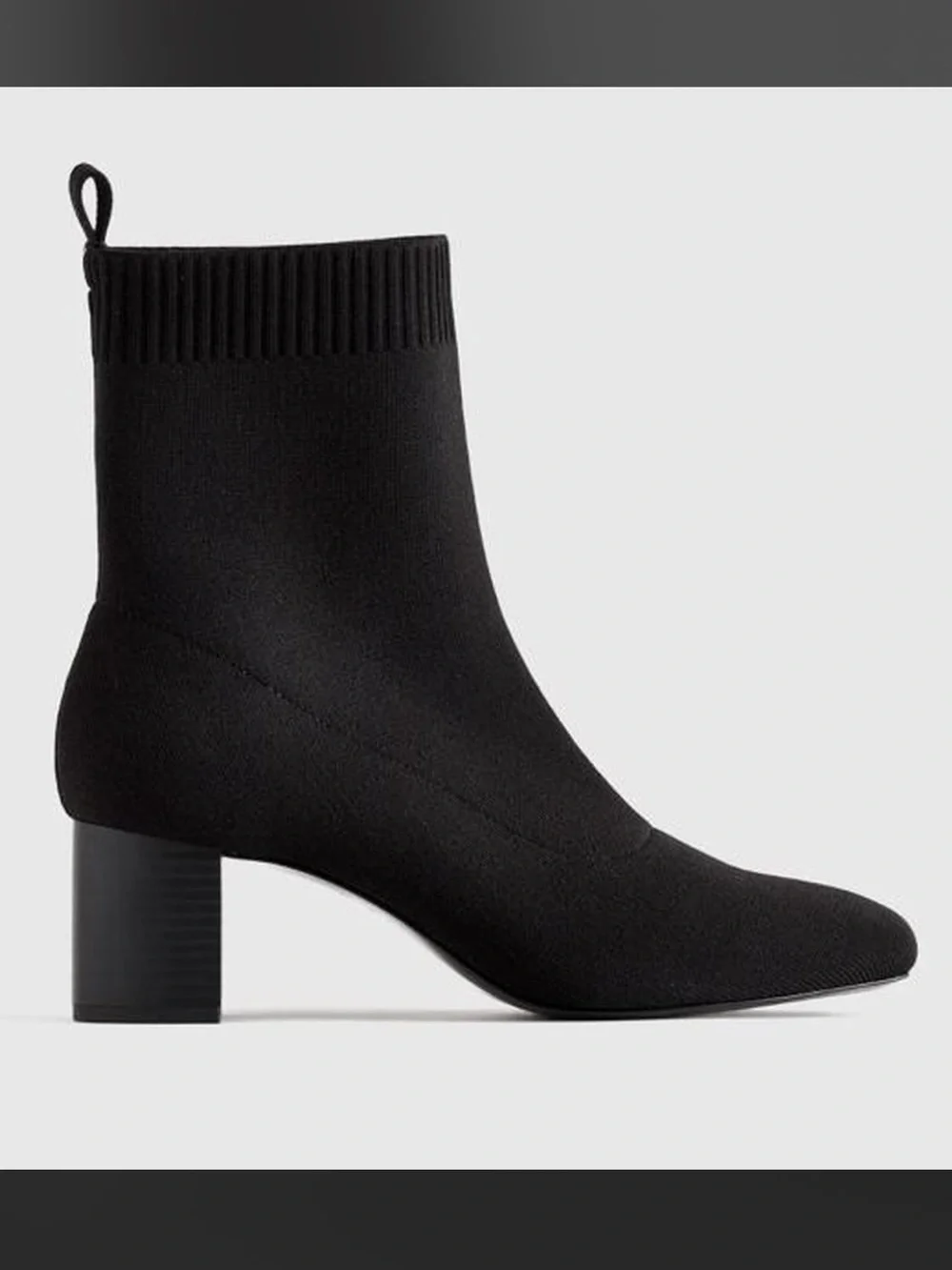 Quince Eco Knit Heeled Bootie
